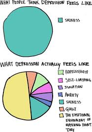 Sam🌻 Live slow, live well on Twitter: "This pie-chart is a perfect representation of what depression looks like. #MentalHealthAwarenessWeek https://t.co/v6HjvnyvrF" / Twitter