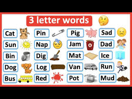 3 letter words list phonics lesson