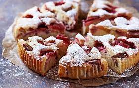 The Best Strawberry Rhubarb Cake Recipe Ever gambar png