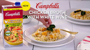 Chicken stock, enriched egg noodles (wheat flour, egg whites, eggs, niacin, ferrous sulfate, thiamine. Campbells Chicken Broth With White Wine Youtube