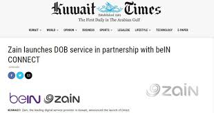 Sınırsız spor paketleri ile en geniş spor içeriği bein connect'te! Mention Zain Launches Dob Service In Partnership With Bein Connect Digital Virgo