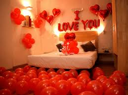 romantic room decoration with stay in