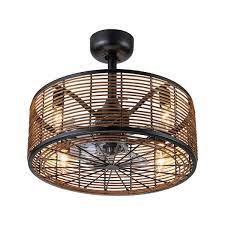drum cage ceiling fan light