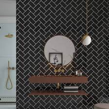 Madrid Black Gloss Wall Tiles Direct