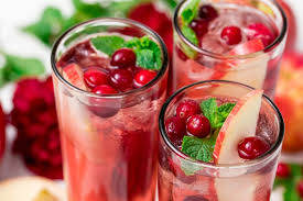 cranberry apple juice spritzer