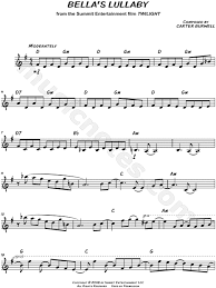 Browse our 19 arrangements of bella's lullaby. sheet music is available for piano, alto saxophone, c instrument and 12 others with 3 scorings and 3 notations in 5 genres. Bella S Lullaby From Twilight Movie Sheet Music Leadsheet Flute Violin Oboe Or Recorder In G Major Transposable Download Print Sku Mn0131946