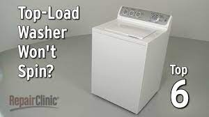 top load washer won t spin washing