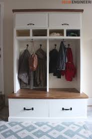 mudroom lockers with bench free diy