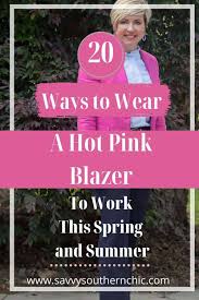 20 hot pink blazer outfit ideas for