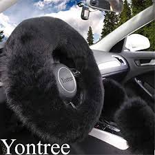 Yontree Fashion Fluffy Steering Wheel