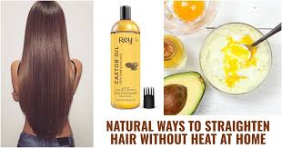 natural ways to straighten hair at home