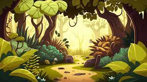 jungle cartoon background jungle