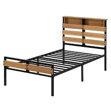 footboard metal and wood bed