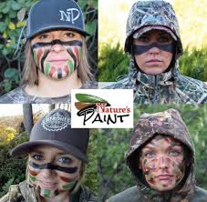 four ways to wear face paint when hunting
