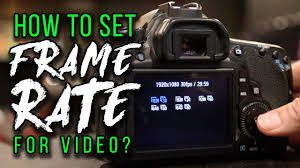 how to set frame rate for video
