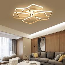 White Square Semi Flush Ceiling Light Modern Acrylic Ceiling Light Fixture For Living Room Takeluckhome Com