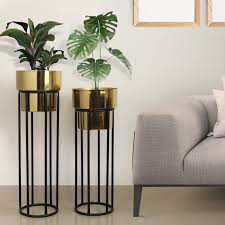 plant stands with pot for indoor living