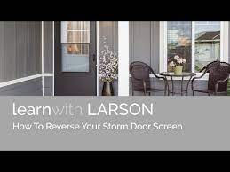 How To Reverse Your Storm Door Screen