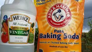 shower with vinegar and baking soda