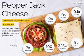 pepper jack cheese nutrition facts and