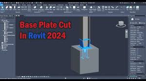 base plate cut tutorial in revit 2024