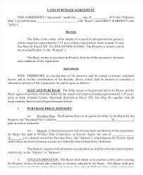 Standard Land Purchase Agreement Form Home Nenne Co