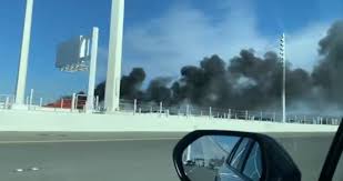 car fire on the bay bridge