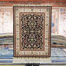 hereke rug small oriental black turkish