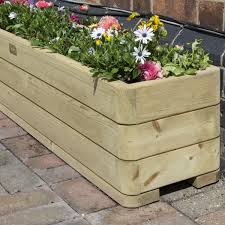 Solid Wood Garden Planter Raised Bed