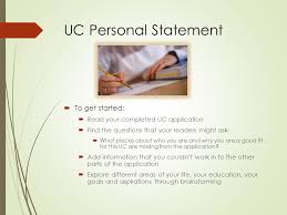 Professional Help with UC Personal Statement     