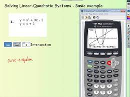 Solving Linear Quadratic System Wti