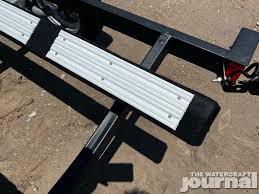 installing bunk slides on a pwc trailer