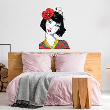Poppy Girl Wall Art Removeable