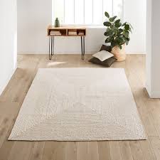 aftas rectangular bleached jute rug