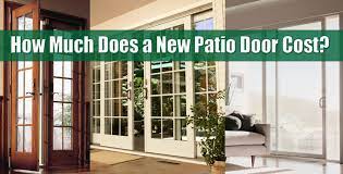 cost of a patio door replacement in new