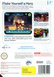 All parts in creature stage (kinda). Spore Hero 2009 Wii Box Cover Art Mobygames
