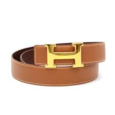 hermes hermes brown leather x gold tone
