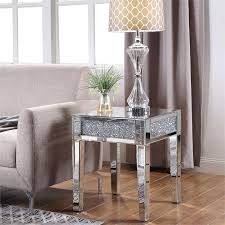 Acme Nie End Table In Mirrored And