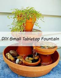 Diy Small Fountain From Clay Pots