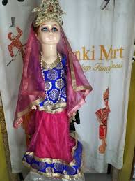 pink indian radha costumes fancy