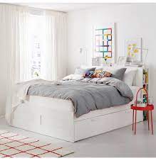 Ikea King Size Brimnes Bed Frame W