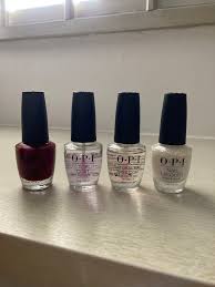 opi nail polish a set of 4 bottles