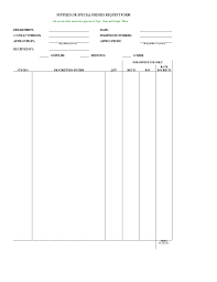 Free Blank Supply Order Request Form Templates At