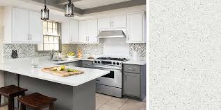 how to pair countertops with gray cabinets