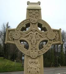 away celtic cross sculpture