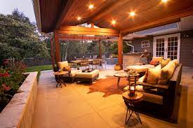 outdoor living room design paradise