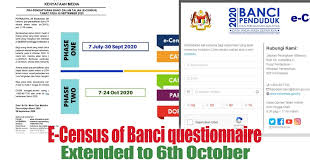 If a census has not been completed for your property and you have a paper form, please fill it in as soon as you can and return it to freepost, census 2021. E Census Of Banci Qeustionaire Extended To 6th October Everydayonsales Com News