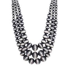 navajo pearl triple strand necklace