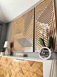 Geometric Wood Art Geometric Wall Art