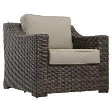 Half Round Wicker Lounge Chairs